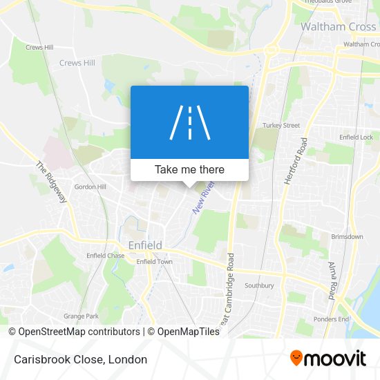 Carisbrook Close map
