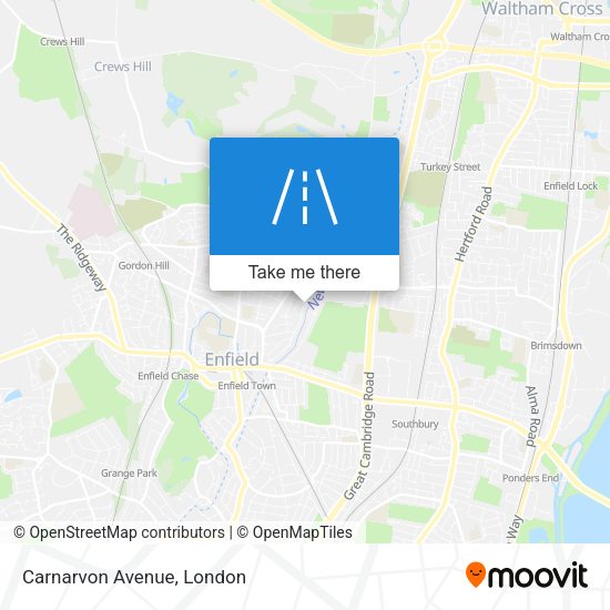 Carnarvon Avenue map