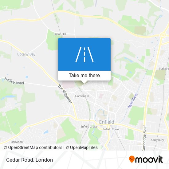 Cedar Road map
