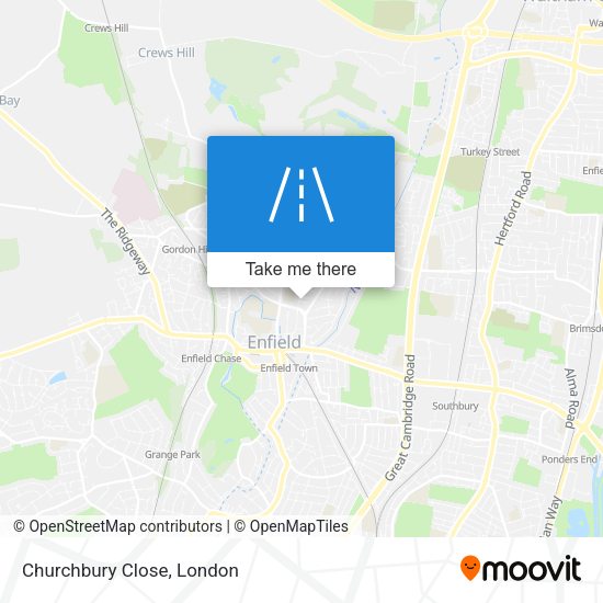Churchbury Close map