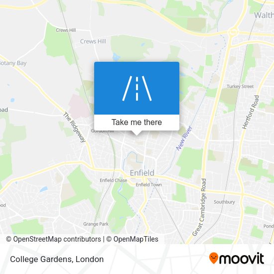 College Gardens map