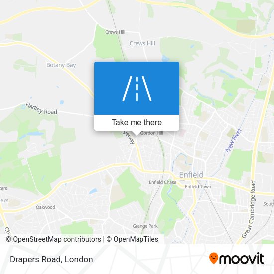 Drapers Road map