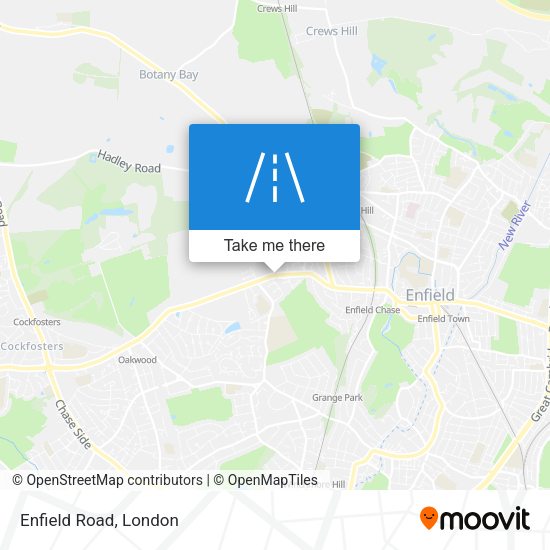 Enfield Road map