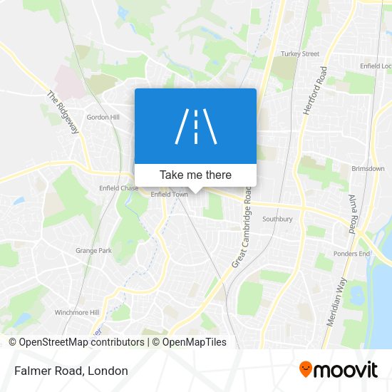 Falmer Road map