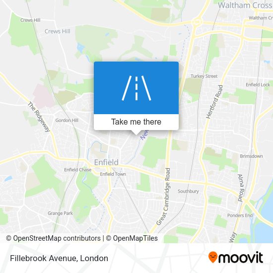 Fillebrook Avenue map
