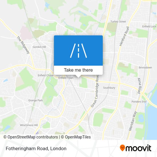Fotheringham Road map