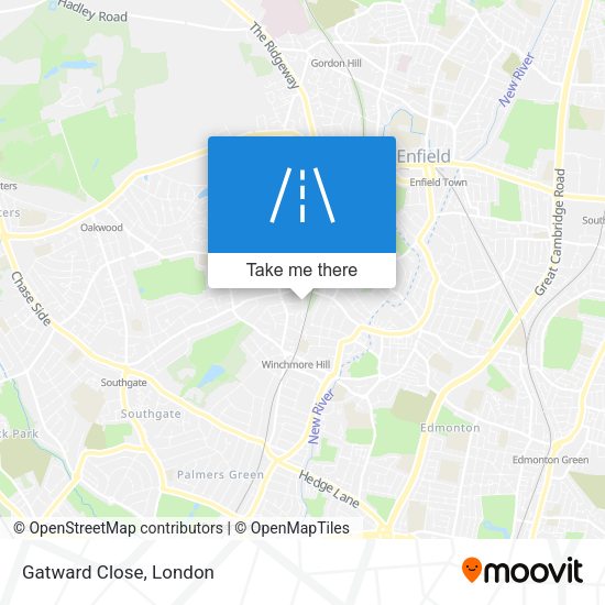 Gatward Close map