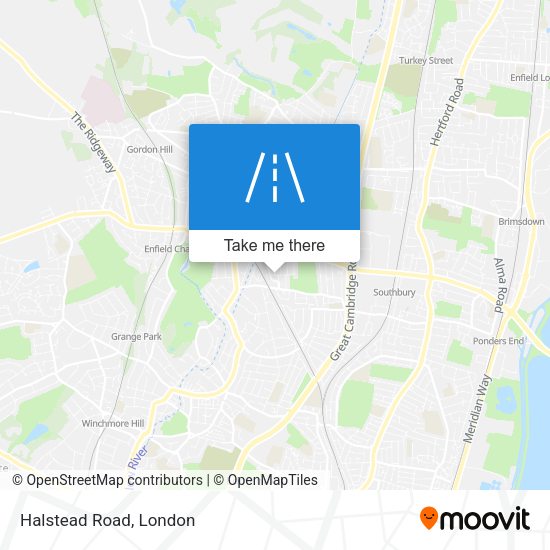 Halstead Road map