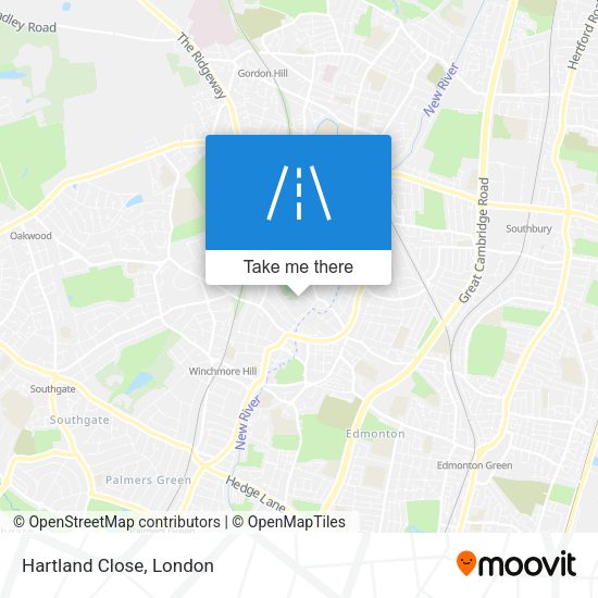 Hartland Close map