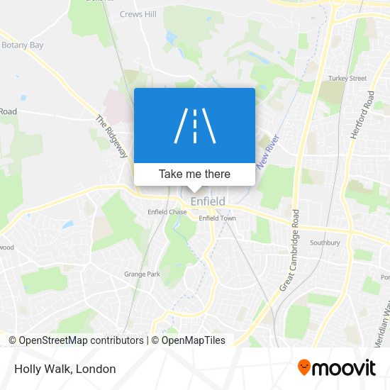 Holly Walk map