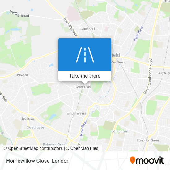 Homewillow Close map