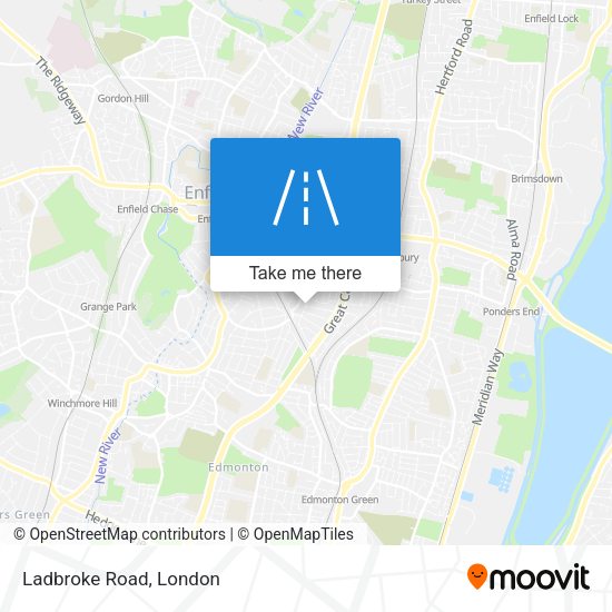 Ladbroke Road map