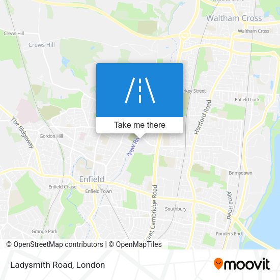 Ladysmith Road map