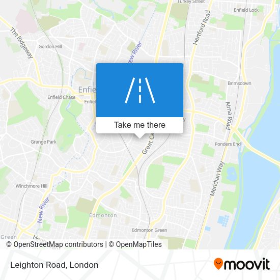Leighton Road map