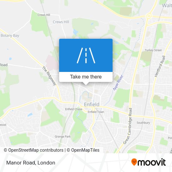 Manor Road map