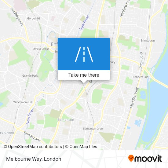 Melbourne Way map
