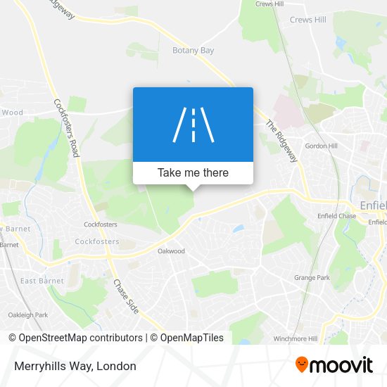 Merryhills Way map