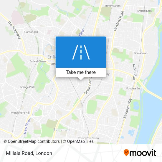 Millais Road map