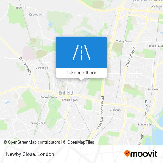 Newby Close map