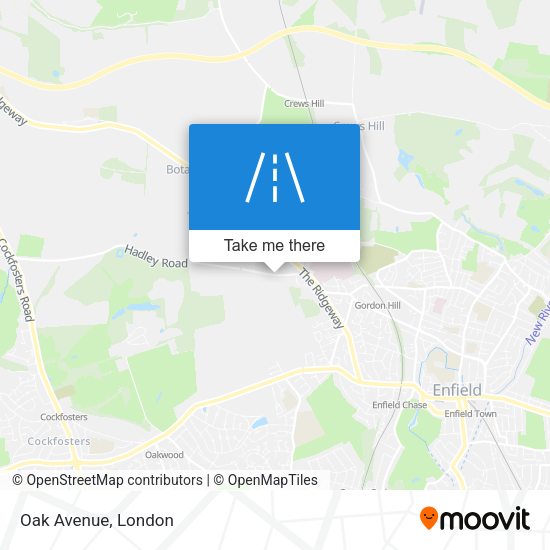 Oak Avenue map