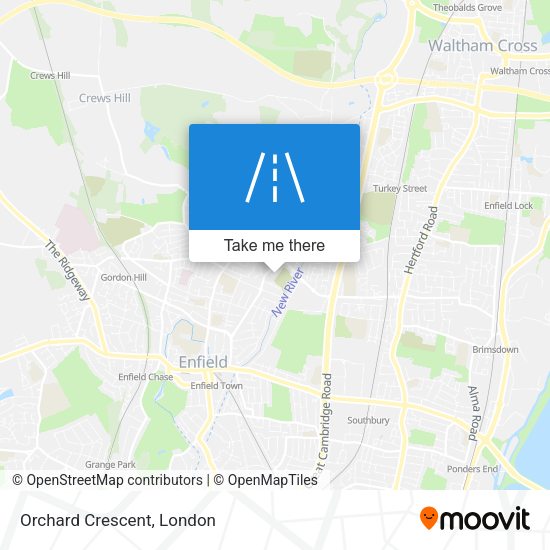 Orchard Crescent map
