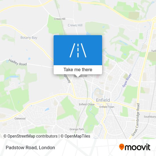 Padstow Road map