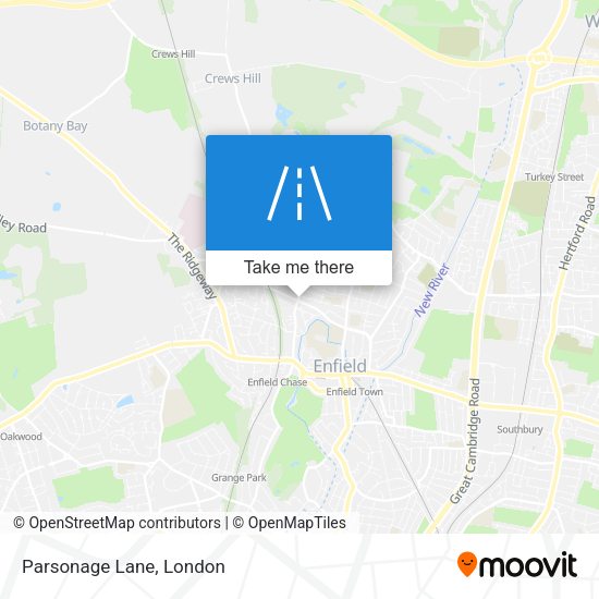 Parsonage Lane map