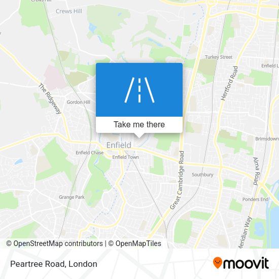 Peartree Road map