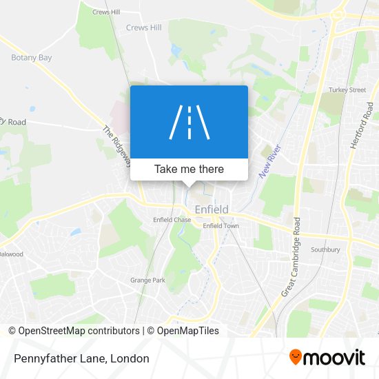 Pennyfather Lane map