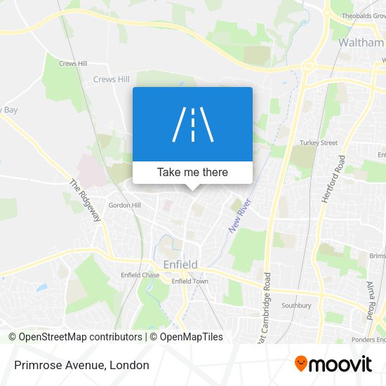 Primrose Avenue map
