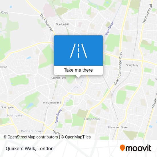 Quakers Walk map