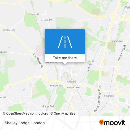 Shelley Lodge map