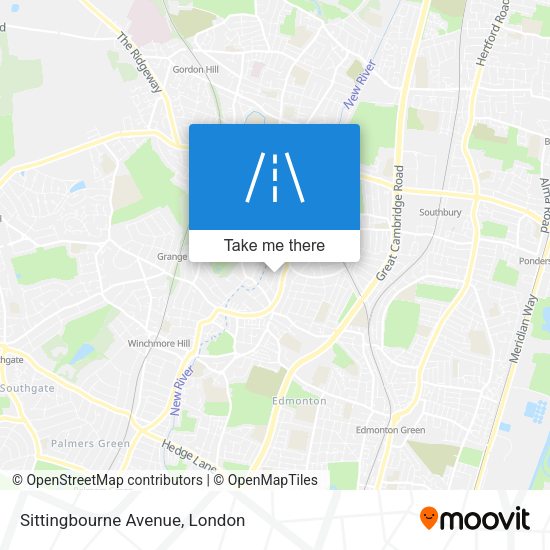 Sittingbourne Avenue map