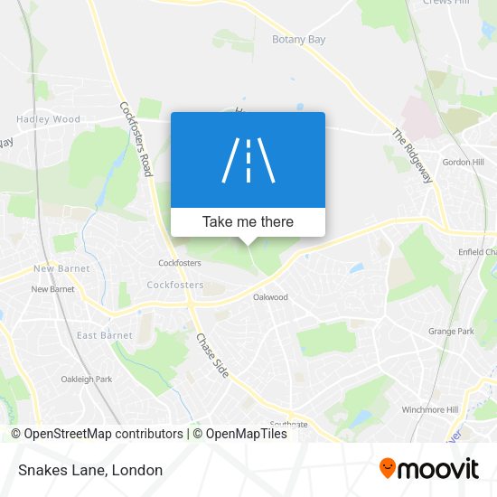 Snakes Lane map