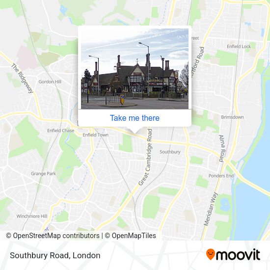 Southbury Road map