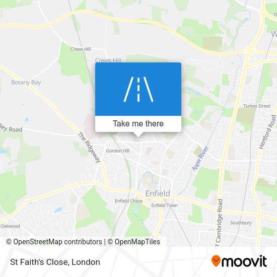 St Faith's Close map
