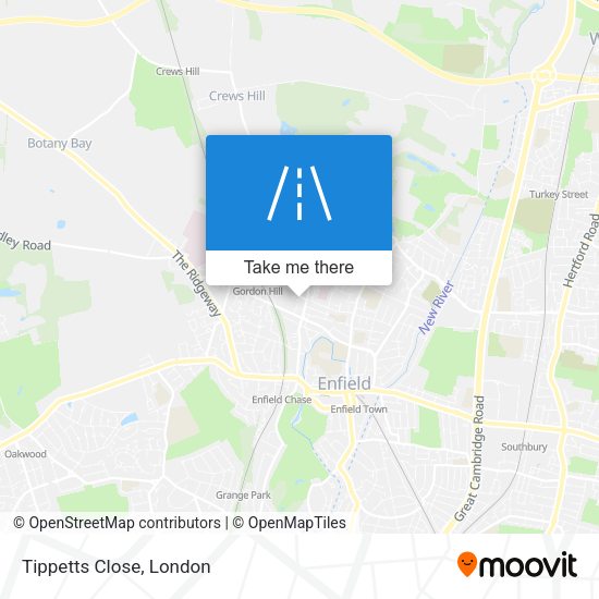 Tippetts Close map
