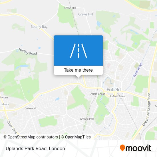 Uplands Park Road map