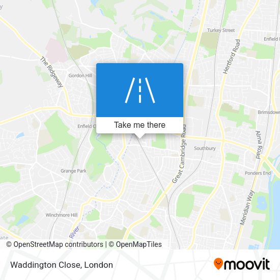 Waddington Close map