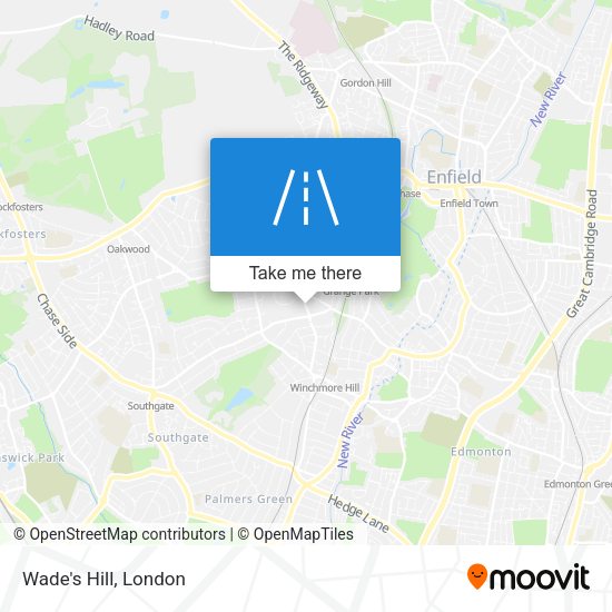 Wade's Hill map