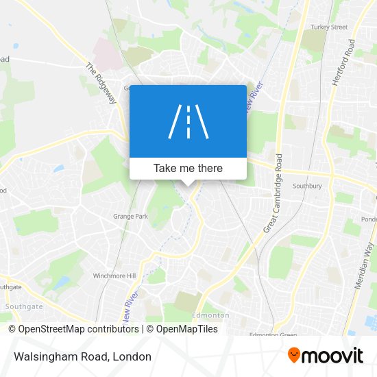 Walsingham Road map