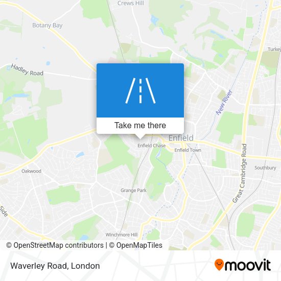 Waverley Road map