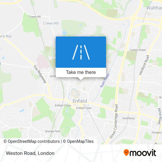 Weston Road map