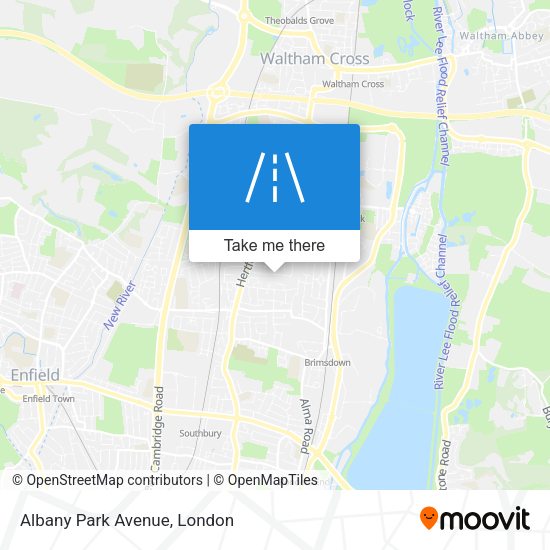 Albany Park Avenue map