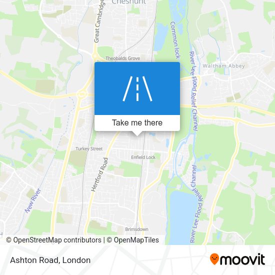 Ashton Road map