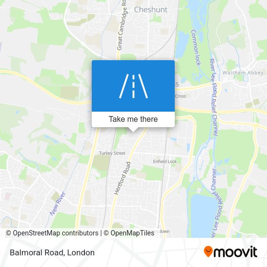 Balmoral Road map