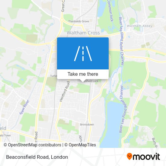 Beaconsfield Road map
