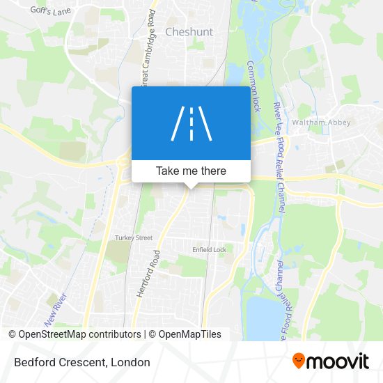 Bedford Crescent map