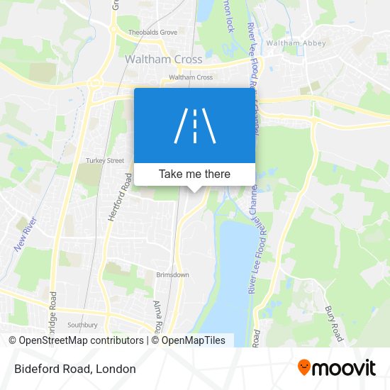 Bideford Road map