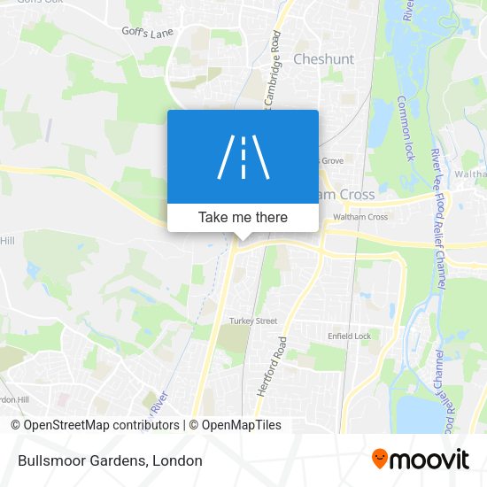 Bullsmoor Gardens map